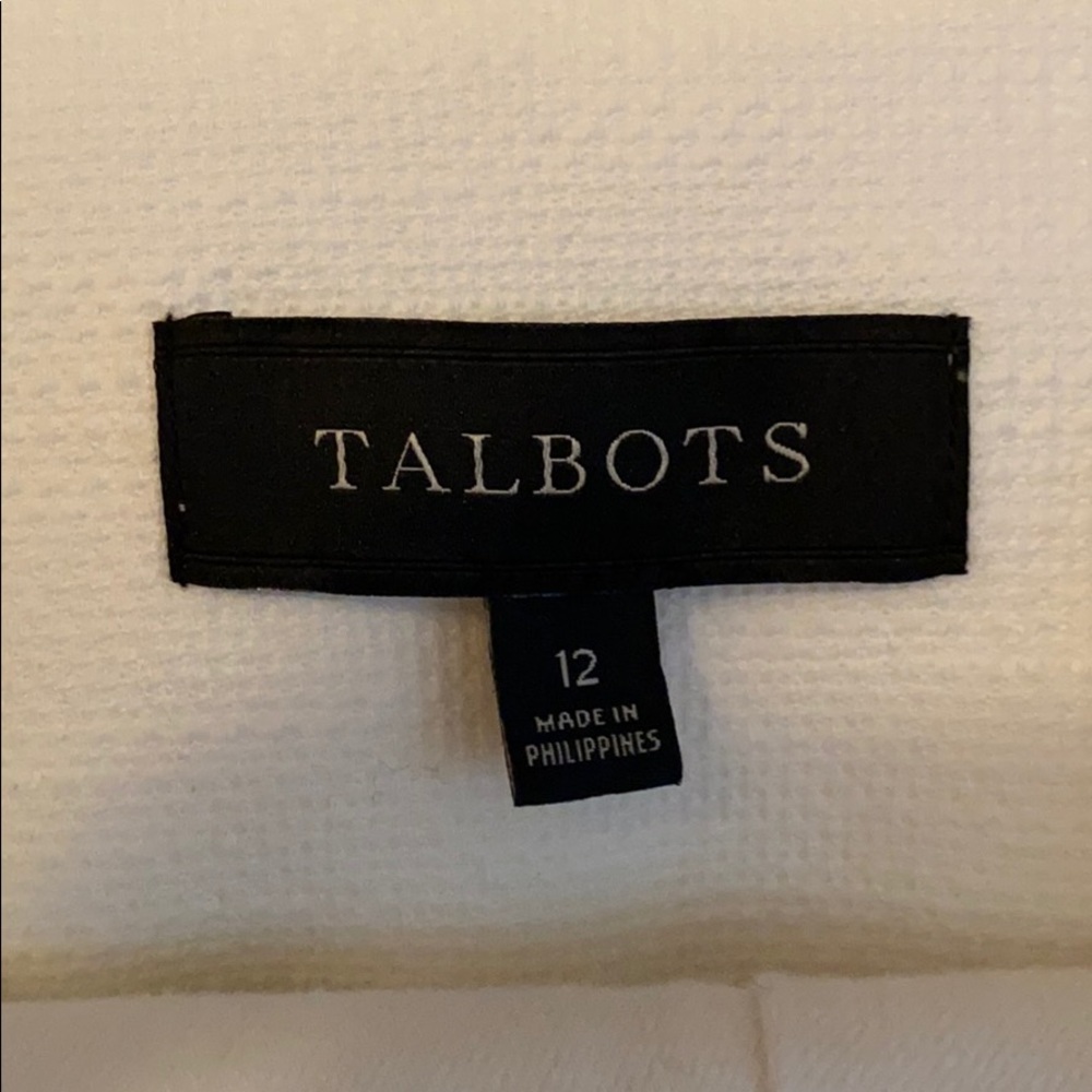 Talbots Cream Single-Button Blazer - image 3